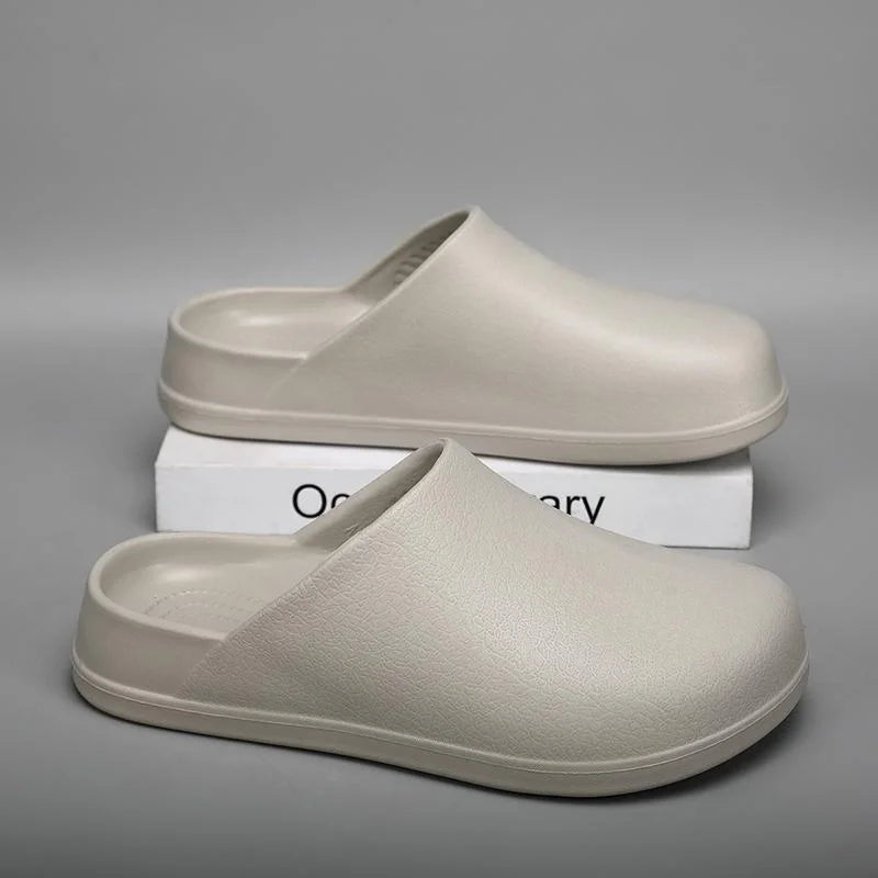 Unisex Waterproof EVA Cloud Slides, Non-Slip Platform Mules for Indoor Outdoor Summer Wear