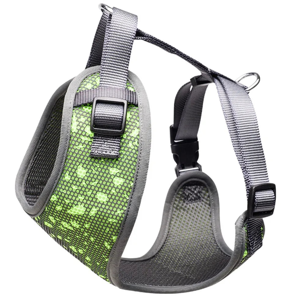 Luxury Adjustable No Pull Nylon Dog Harness Soft Padded Vest Style Pet Harness for Daily