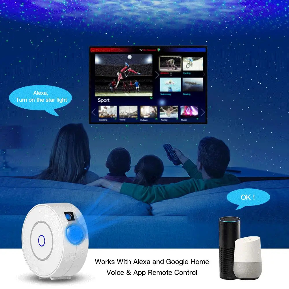 Smart Night Light Night Lamp Room Ceiling Portable Mini Sky Star Light Galaxy Projector