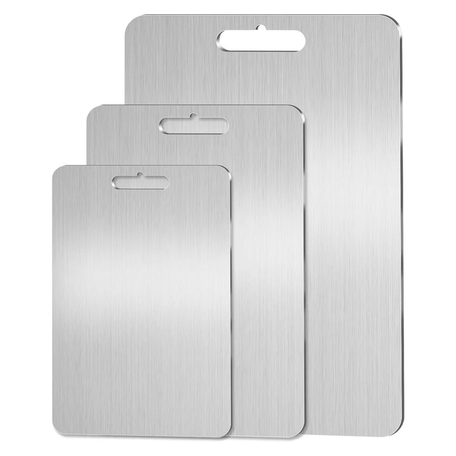 Food Grade 100% Pure Titanium Eco-Friendly Anti-Bacterial Double Sided Non-Toxic Cutting