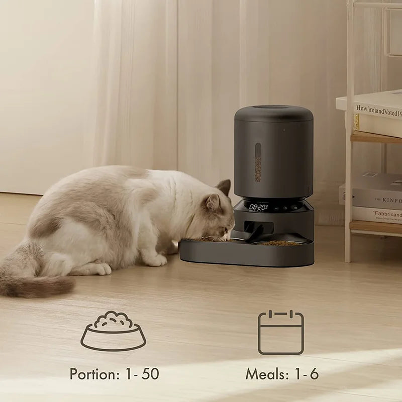 Double Bowls Automatic Dog Feeder Pet Food Dispenser Automatic for Cat with Two-Way