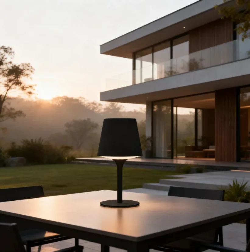 Die-Cast Aluminum Simple Modern Dimmable Rechargeable LED Cordless Table Lamp for Hotel