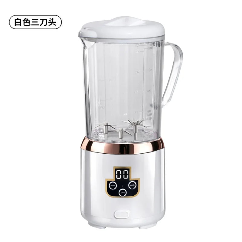 Household Rechargeable 1L Juice Blender Multi-Functional Fruit Smoothie Cup Portable
