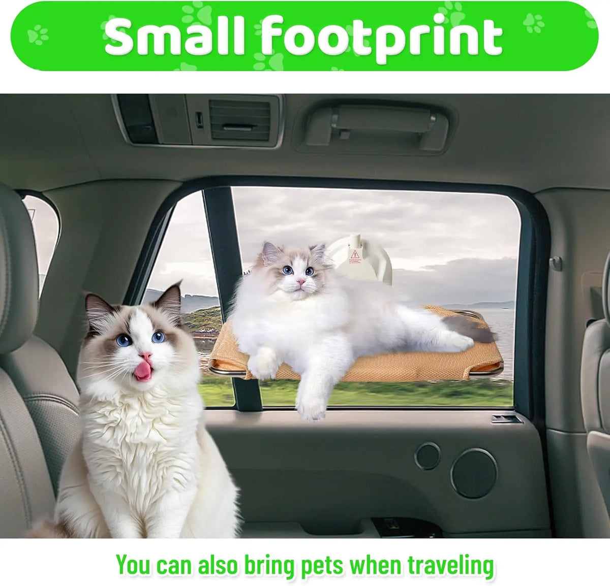 Foldable Metal Frame Single Suction Cup Cat Window Perch Lounger Hammock Seat Resting Bed