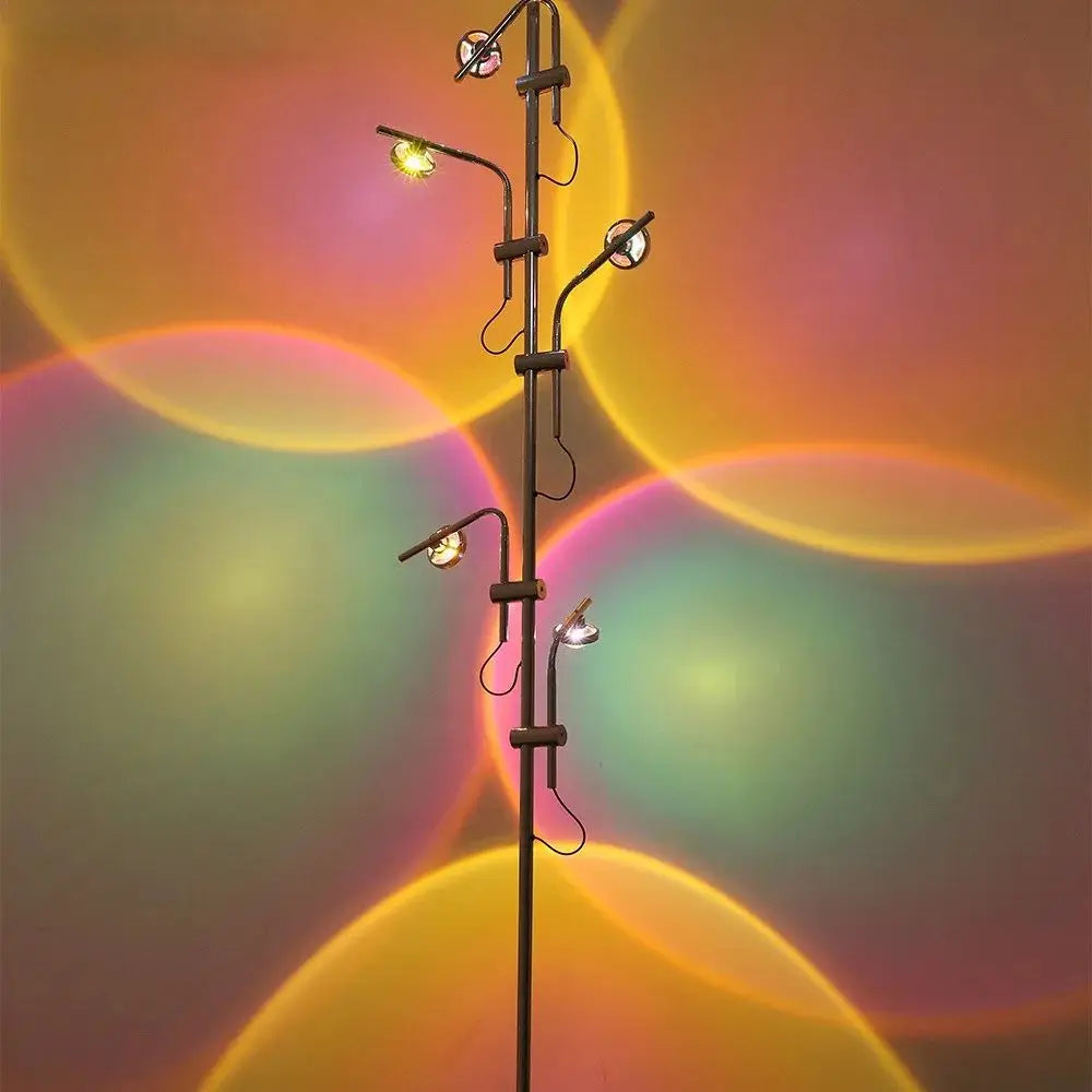 LED Floor Lamp Sunset Projection Led Light Standing Sunset Floor Lamp for Living Room