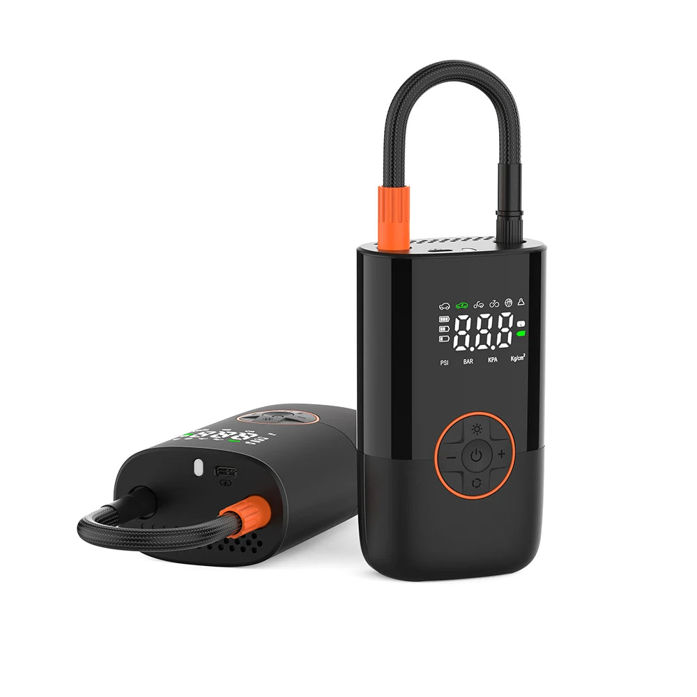 Digital Portable Car Tyre Pump Air Compressor Wireless Car Tire Inflator Mini Electric