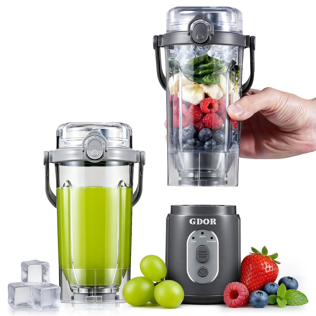 Rechargeable Portable Juicer 600ml Tritan Jar 150W Motor BPA Free Extractor Blender 4