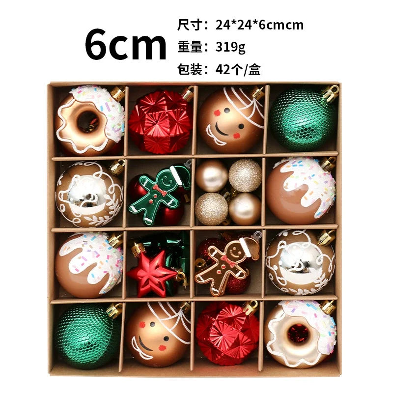 Christmas Ornaments Balls Set with Hanging Loop for Xmas Tree Holiday Wedding Party Home