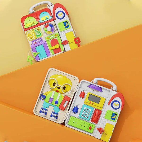 Educational Busy Board Toddler Montessori Hand Eye Coordination Training Baby Montessori