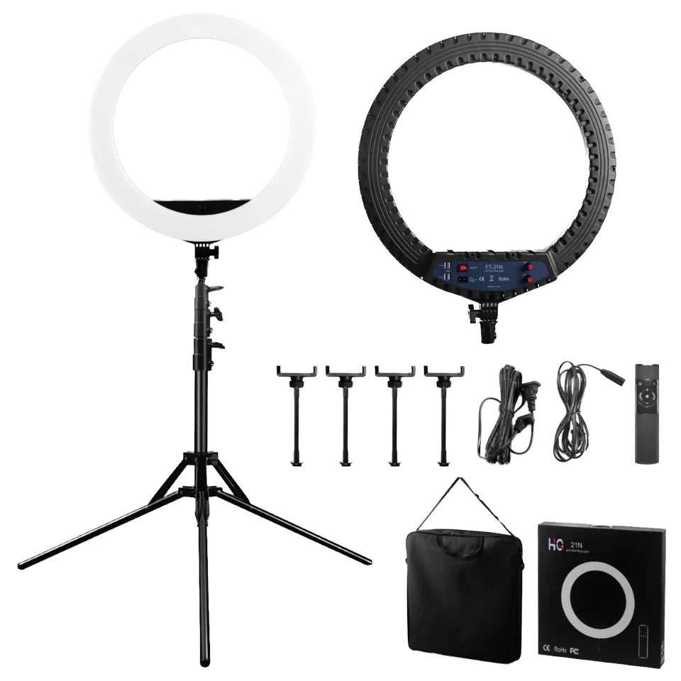 21inches Professional Portable Mobile Phone Flash Led Selfie Fill Ring Light Tripod