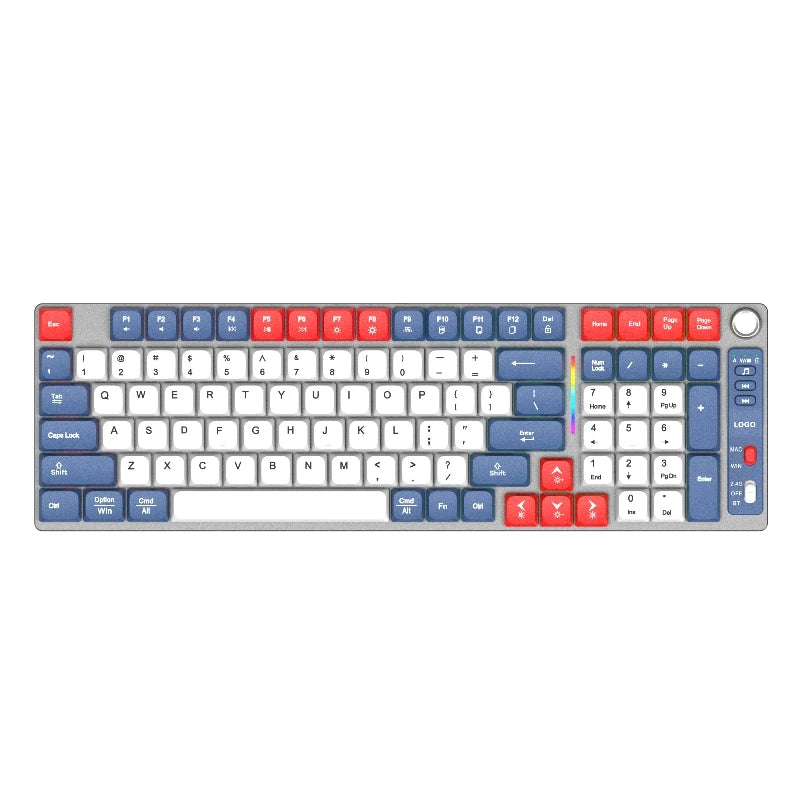 Low Axis Mechanical Keyboard 2.4G 84 Keys Anti-Ghosting RGB Backlight Multimedia Keys USB