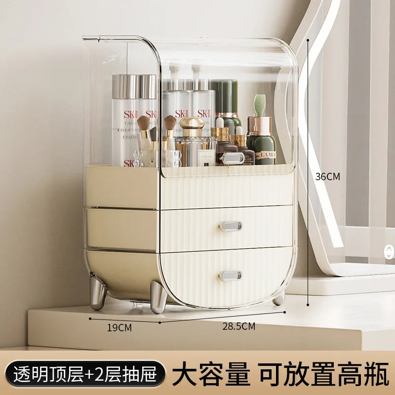 JX Light Luxury Transparent Acrylic Organizer Plastic Cosmetic Storage Box for Lipstick