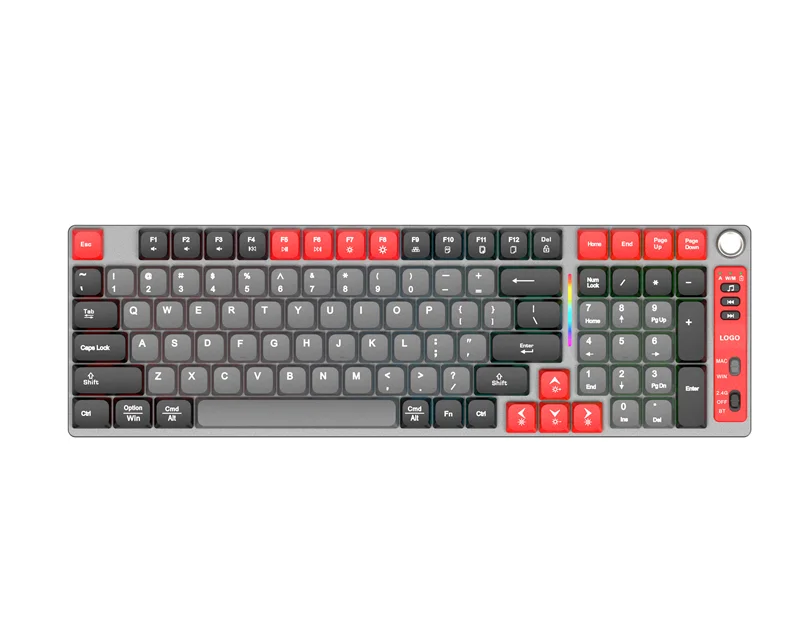 Low Axis Mechanical Keyboard 2.4G 84 Keys Anti-Ghosting RGB Backlight Multimedia Keys USB