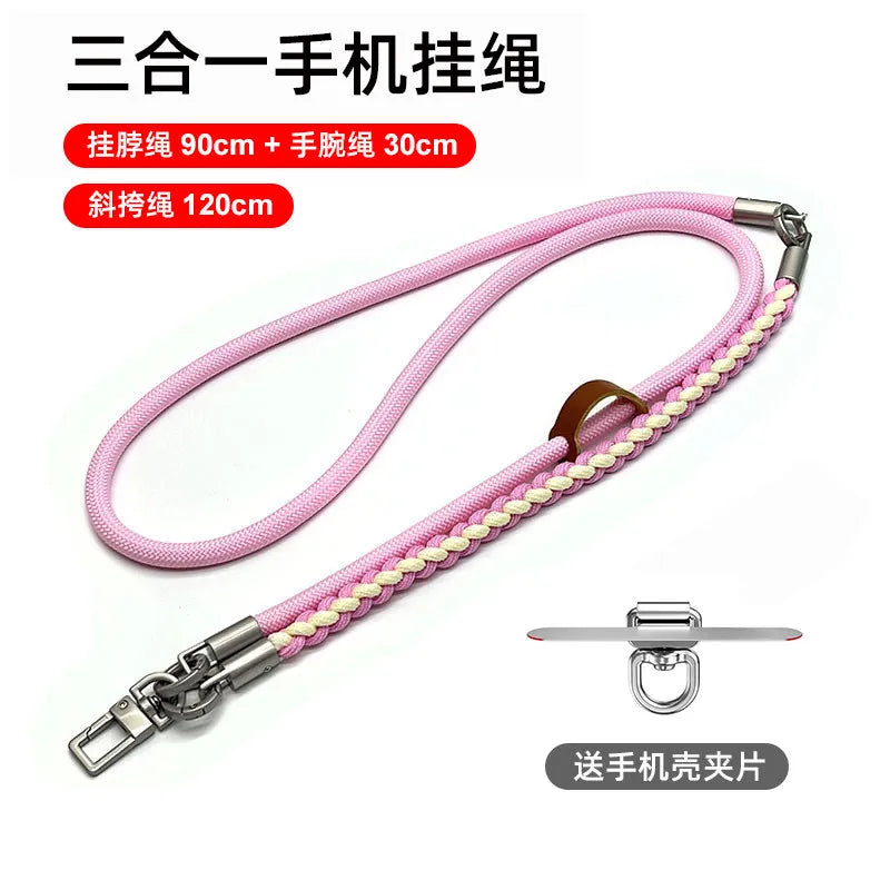 3-in-1 Crossbody Shoulder Neck Strap Phone Lanyard Women-High-End Anti-Theft Adjustable