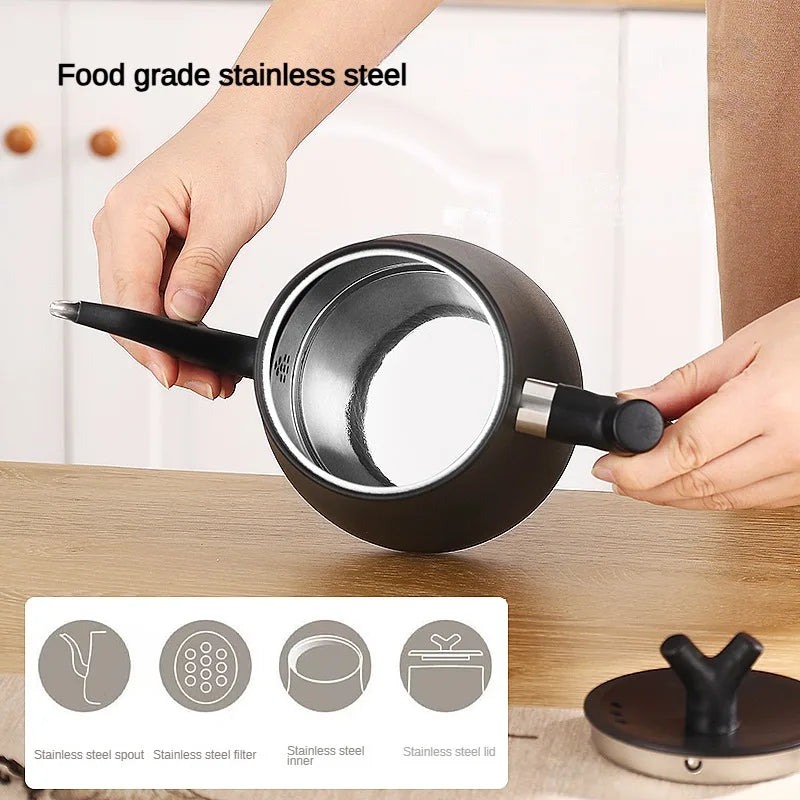 Stainless Steel Kettle 1000ML Black Digital Smart Pour Over Coffee Tea Temperature