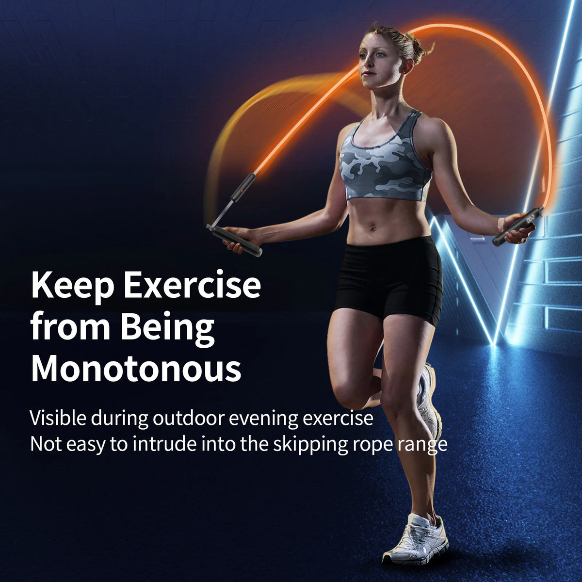 New Professional Smart Digital Jump Rope with App Sync Adjustable Weighted Skipping 3