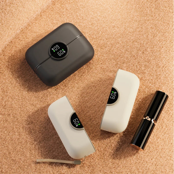 Magnetic 2-in-1 Hand Warmer, 6000mAh USB Rechargeable with Digital Display