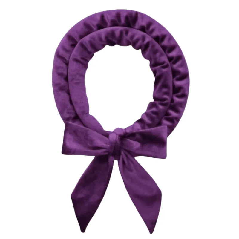 Luxury Velvet Heatless No Heat Curlers Overnight Headband with Filled Roller Frizz-Free