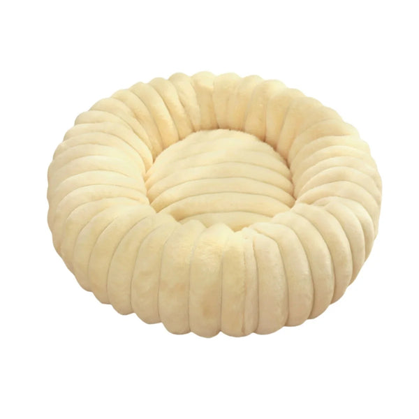 Soft Flannel Dog Donuts Calming Bed New Fashion Warm Winter Bed