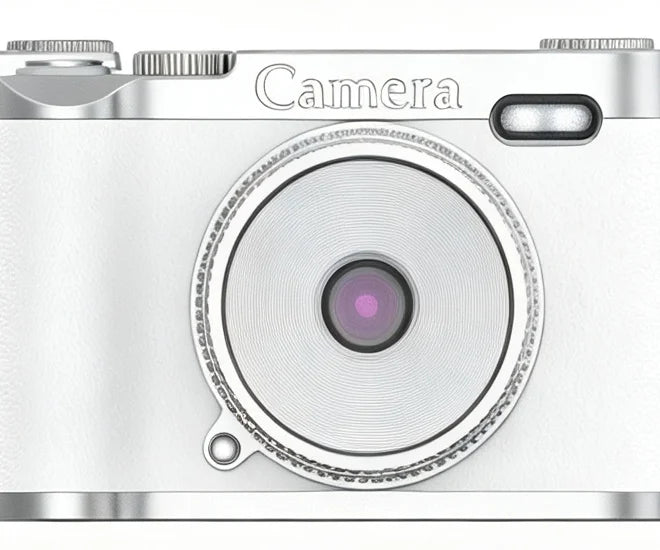 RusinVision HT-SR02 Retro Kids Digital Camera 68MP Dual Lens 1080P 16X Zoom 2.4 LCD