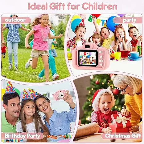 Yuniq Travel Camera for Kids Dual-Lens Selfie 1080P 2.0" IPS 48MP CMOS Sensor MicroSD