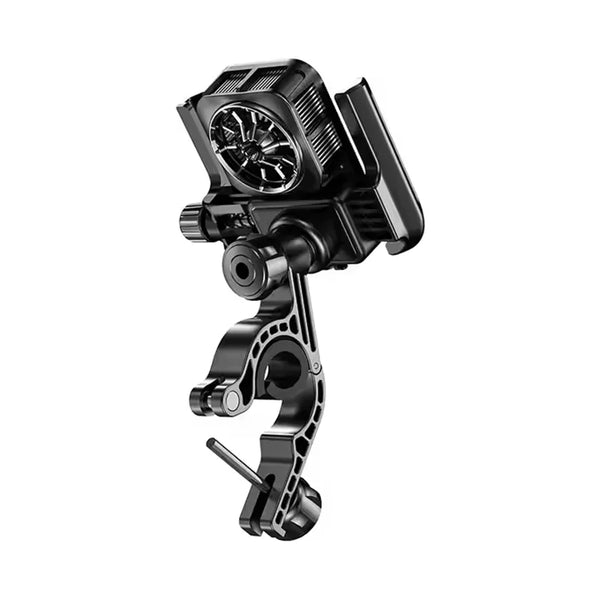 Bike/Motorcycle Phone Mount Cooling Fan Anti-Shake Adjustable Flexible Hands-Free Phone