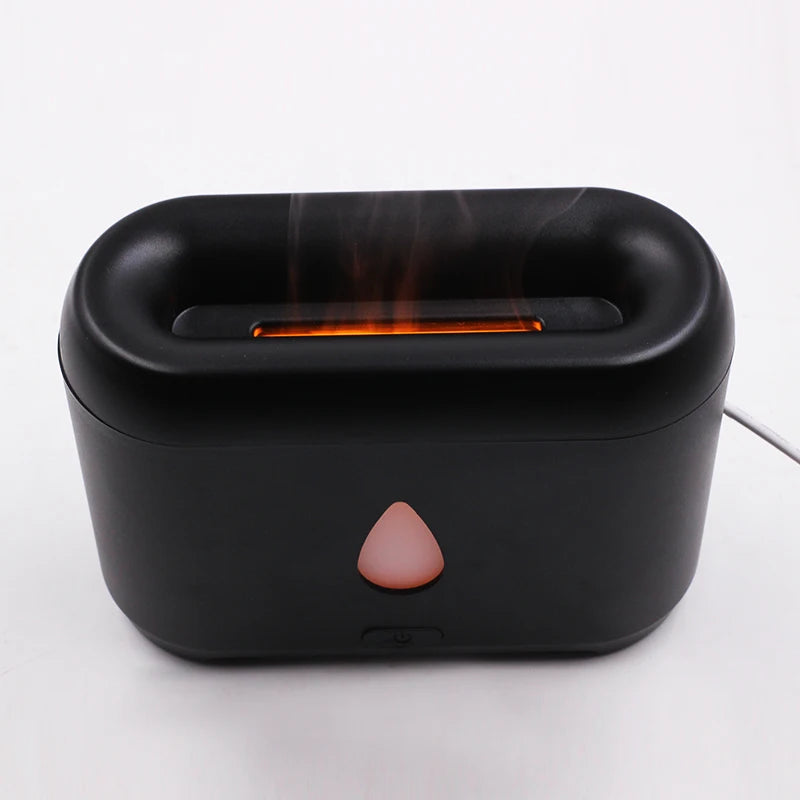 200ML USB Aroma Diffuser Flame Scent Diffuser Machine Ultrasonic Mini Portable Air