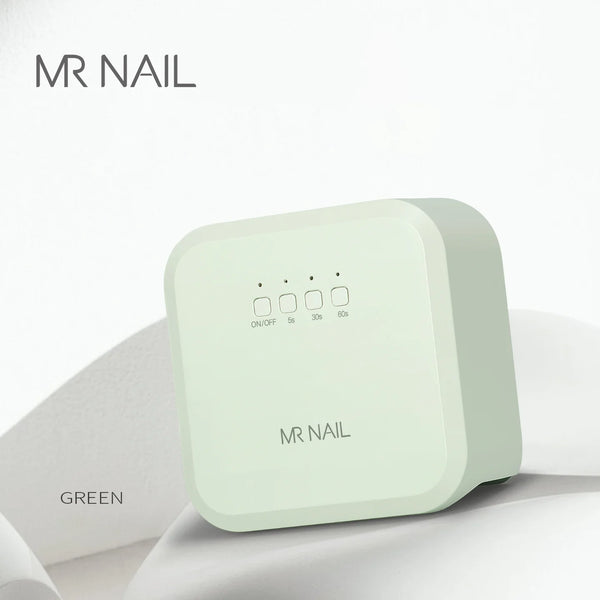 MR NAIL Quick-Drying UV Small Square LampVanilla Green LED Phototherapy Nail Art Tool