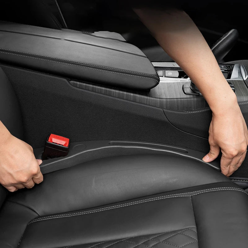 Car Seat Gap Filler With Organizer for Cellphone Side Console Gap Blocker Plug Universal