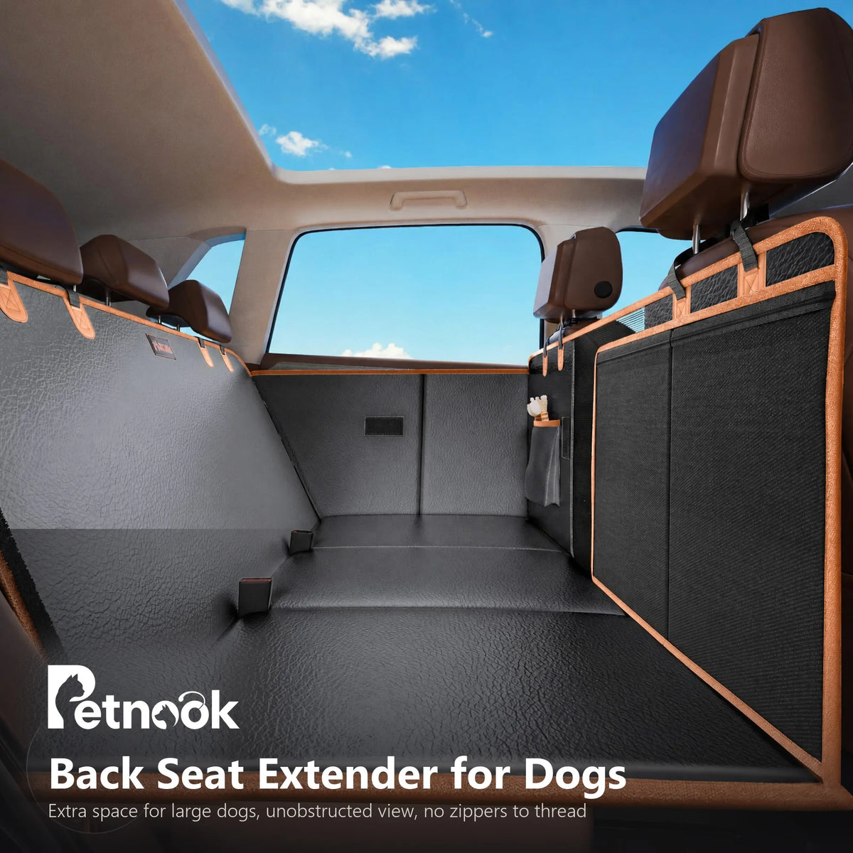 Dog Car Seat Cover Pet Back Seat Mat PU Leather Waterproof for Dogs Puppy Rear Seat