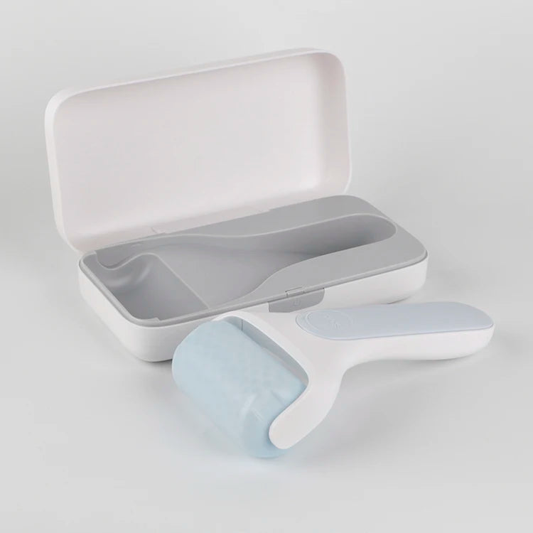 Ice Massage Roller for Face, Cooling Facial Massager in White