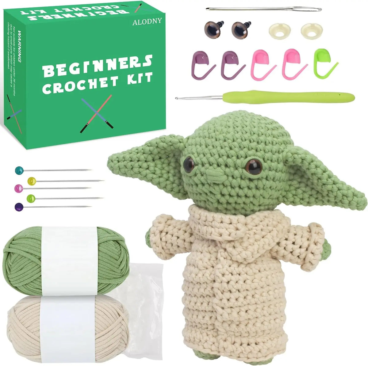 Crochet Kit for Beginner Crochet Starter Kit for Adults Kids Women Men Complete Kit