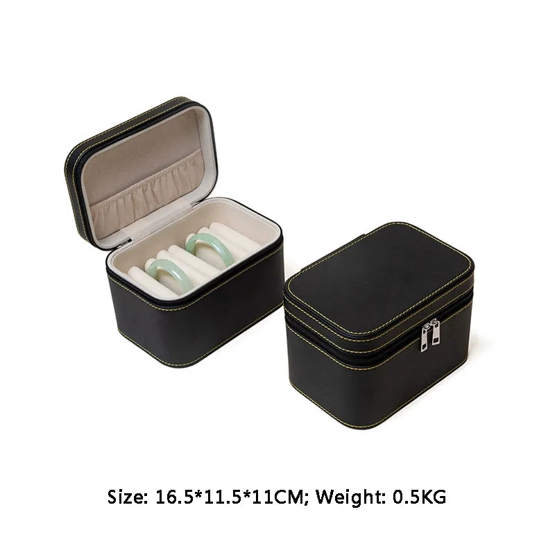 High End Premium Travel Jewelry Organizer Multi-Layer Jewelry Suitcase With Handle