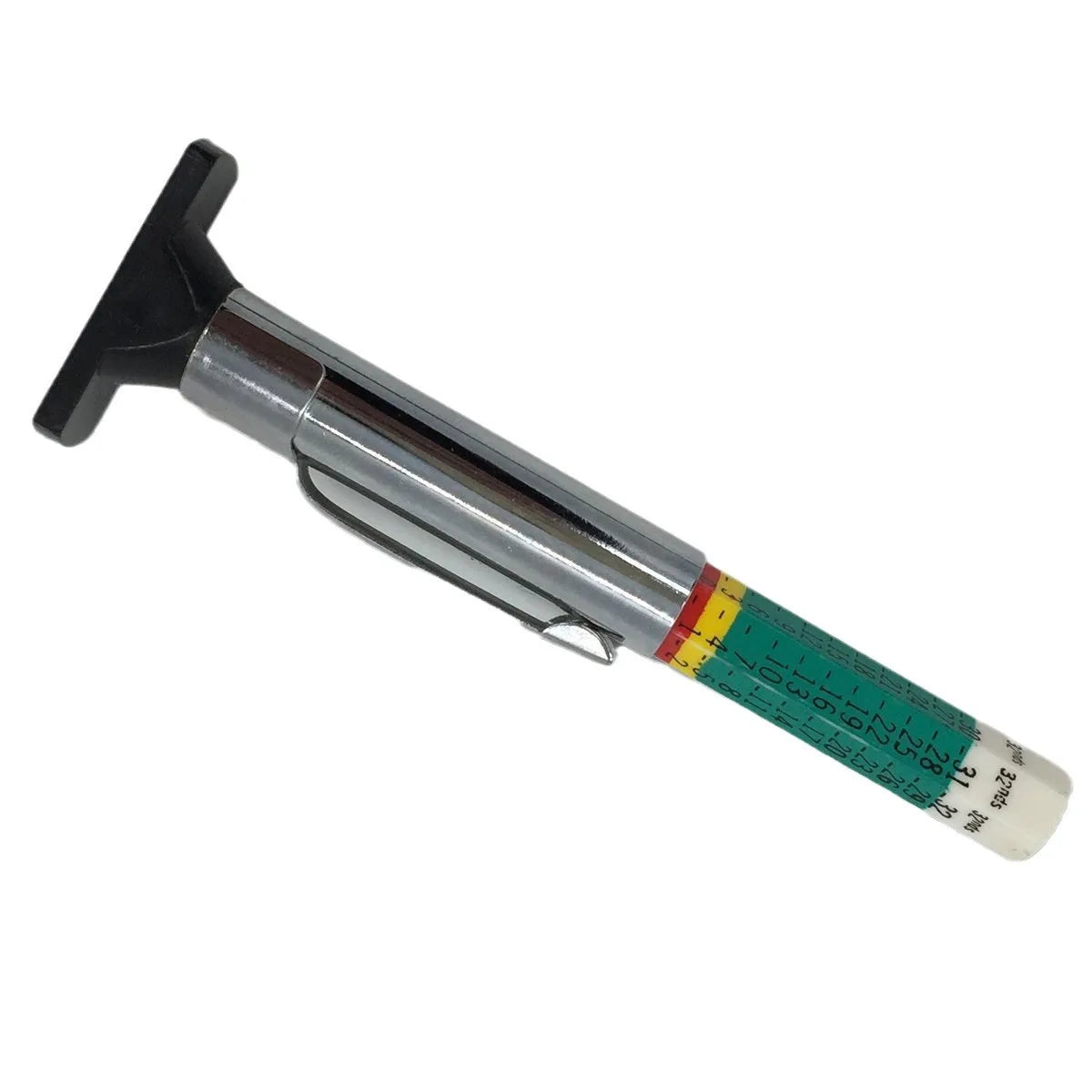 Plastic Scale Tire Depth Gauge 0-25mm Depth Meter Tread Gauge Tread Mark Pen (Pack of 3)