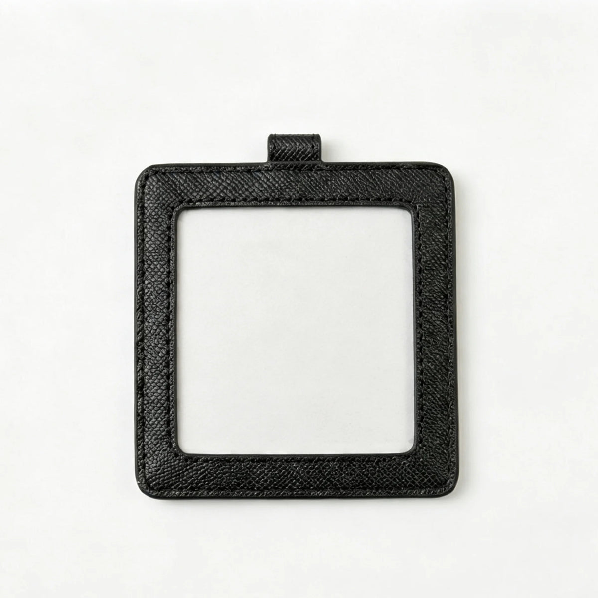 YY Pu Leather 4x4 Inch Self Finishing Needlepoint Square Leather Ornament (Pack of 2)