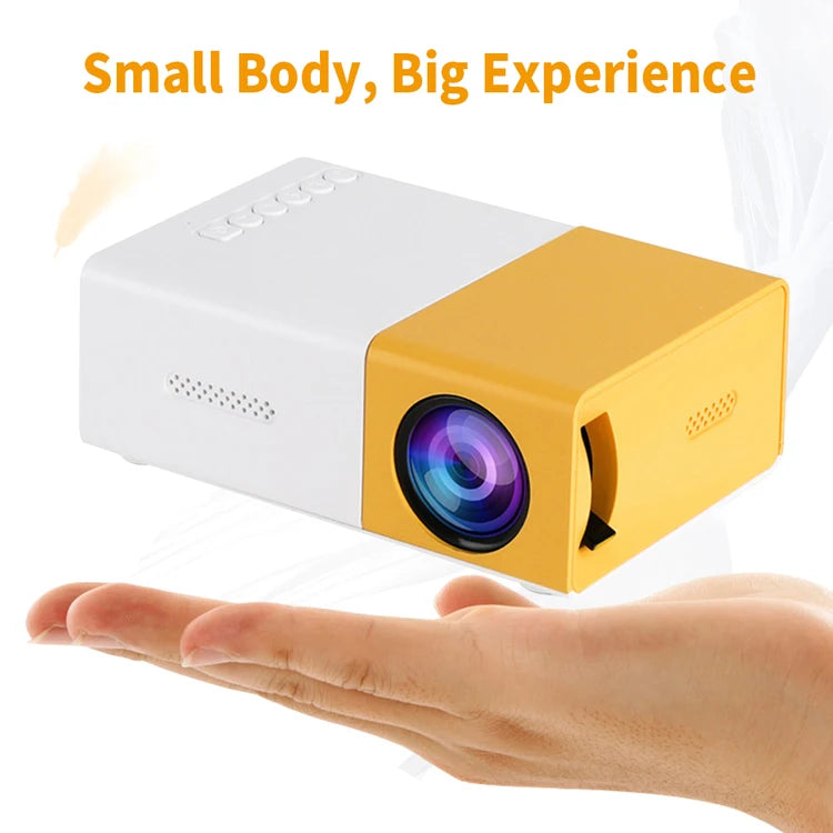 Custom YG300 Mini Portable Projector Wireless Mobile Home Theater Small Projector