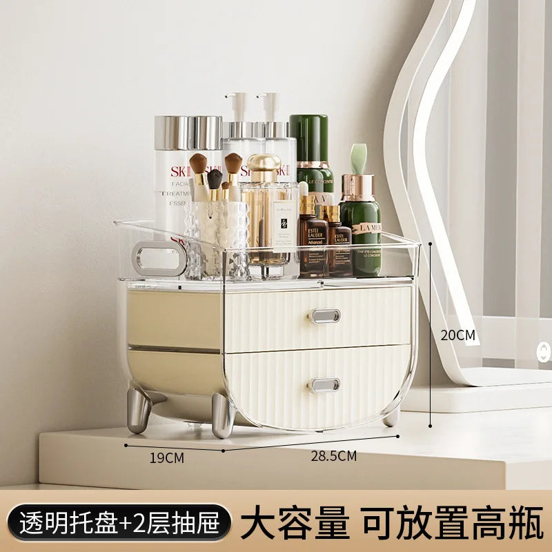 JX Light Luxury Transparent Acrylic Organizer Plastic Cosmetic Storage Box for Lipstick