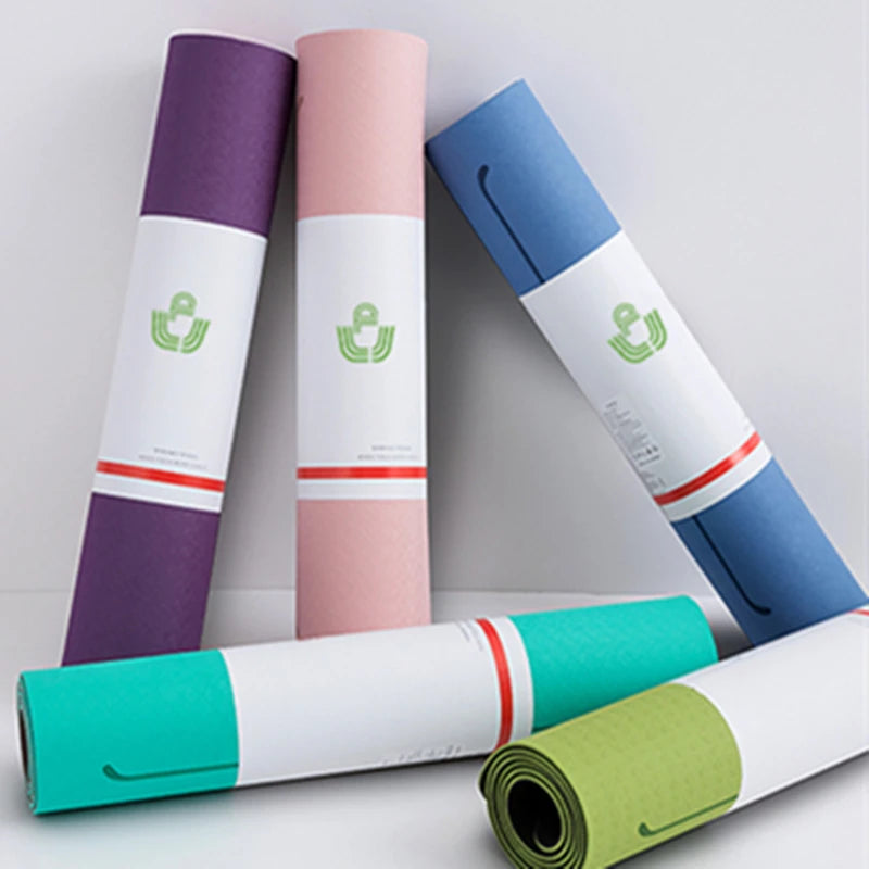 Custom Design TPE Yoga Mat 10mm Customizable Multiple Colors Fitness Exercise Pad