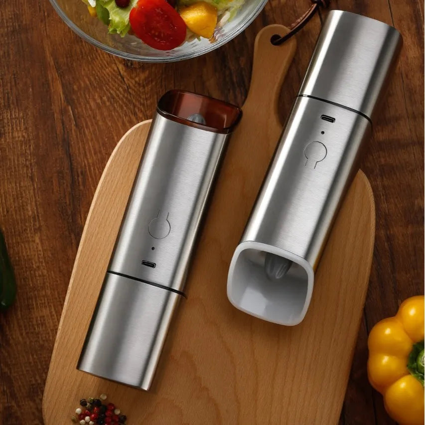 Electric Gravity Induction Pepper Grinder USB Rechargeable Automatic Salt and Pepper Mill