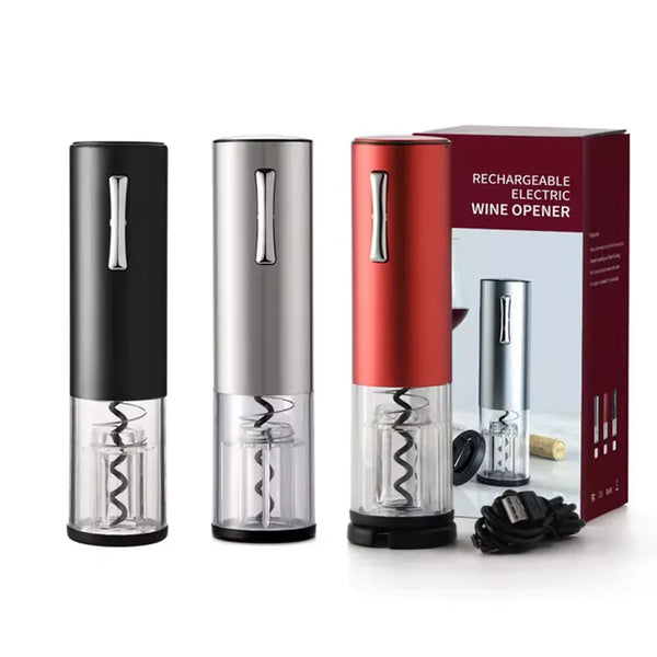 Electric Stainless Steel Wine Corkscrews Opener Set Automatic Electric Wine Bottle Opener