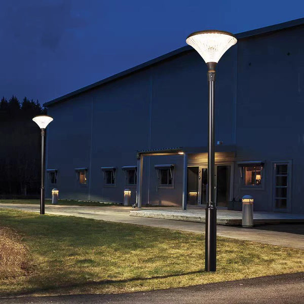 Outdoor Solar Powered Pole Garden Led Lights Decoration Lamp Ip66 Exterior Lighting Price
