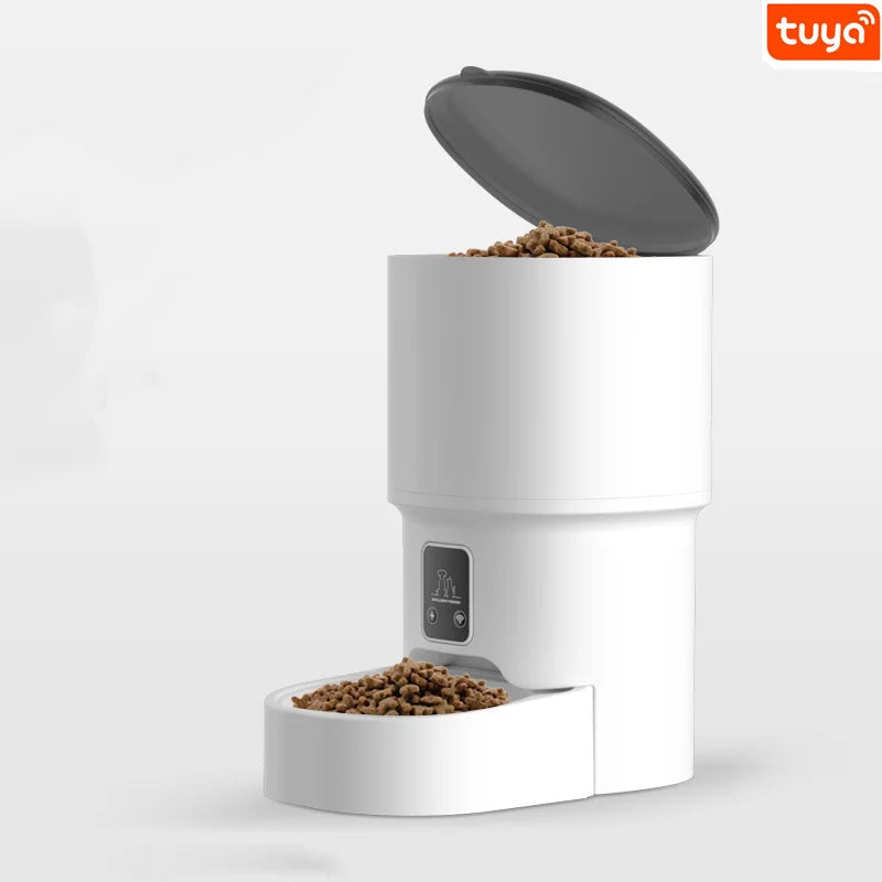 Elecpet Durable Automatic Pet Feeder for Cats Dogs Waterproof Stainless Steel Portable