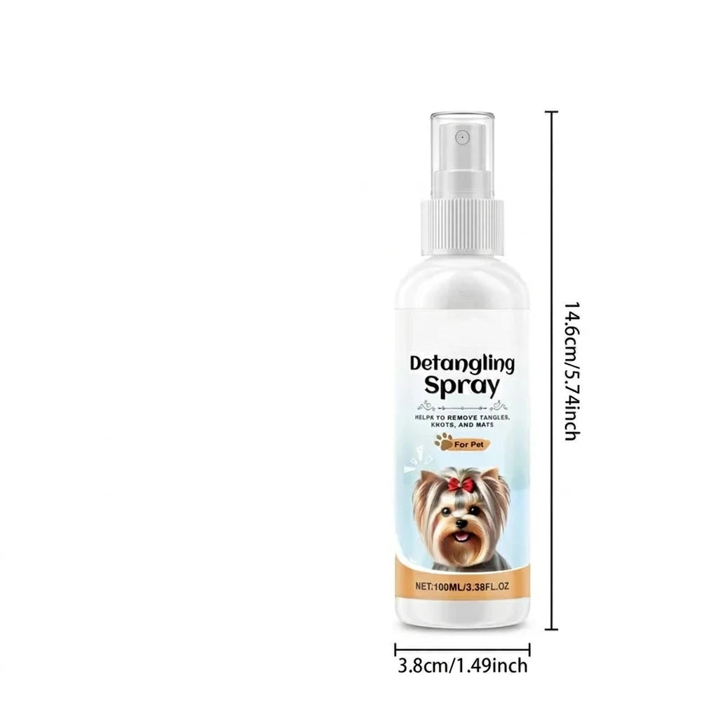 Pet Detangling Spray Hair Care Spray for Dogs Cats Detangling Coat Care Softening