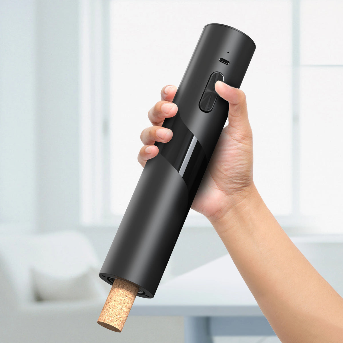 Wine Gift Set One-Click Button Electric Automatic Wine Opener with Foil Cutter Wine
