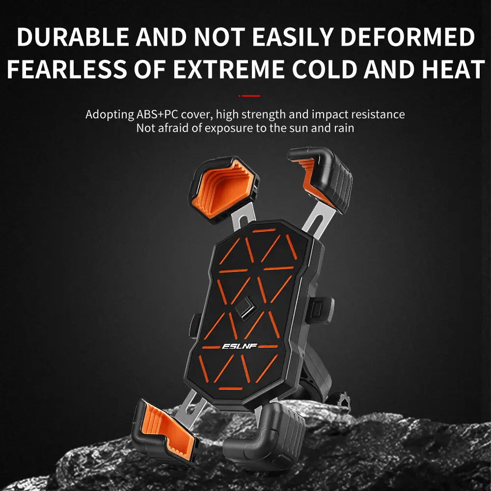 Bike Mobile Phone Stand Mount 360 Degree Adjustable Fit for 4.5-7.2 Inch Bicycle Phone