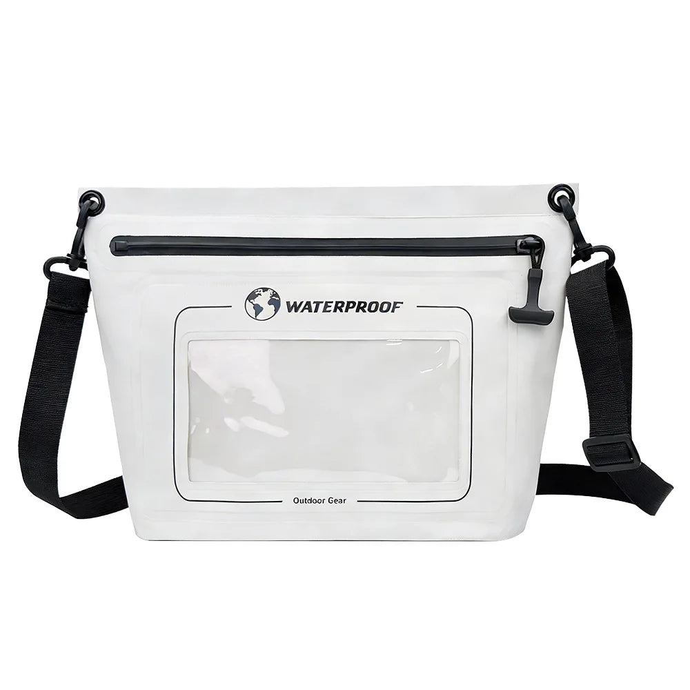 Portable Touchscreen Waterproof Crossbody Bag | Airtight Zipper Dry Bag for Outdoor
