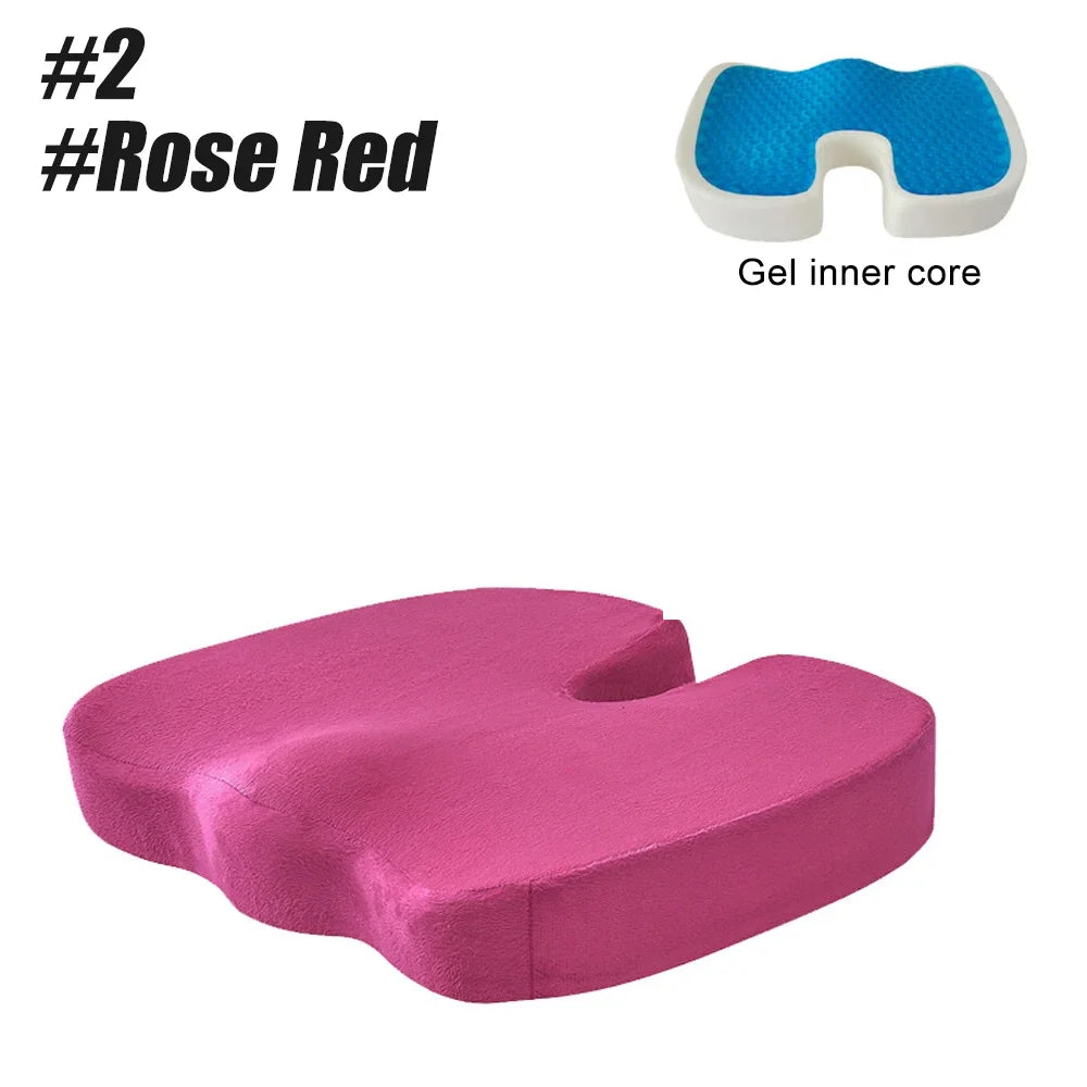 Cooling and Comfortable Gel Seat Cushion Long Sitting Office Chair Memory Foam Seat