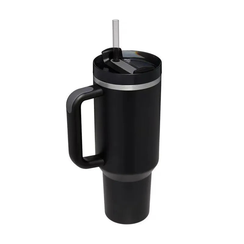 Custom Adventure H2.0 40 Oz Coffee Thermal Cup Stainless Steel Black Insulated Travel Mug