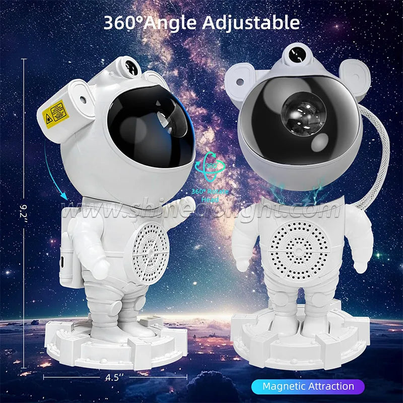 Galaxy Star Projector Starry Sky Night Light Astronaut Lamp Home Room Decor Decoration