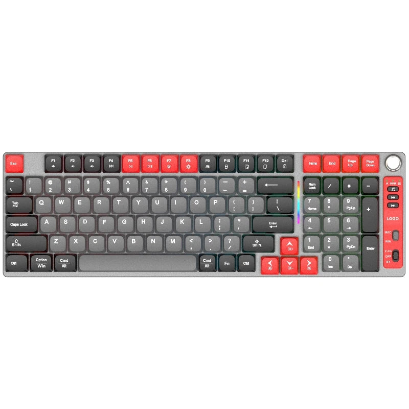 Low Axis Mechanical Keyboard 2.4G 84 Keys Anti-Ghosting RGB Backlight Multimedia Keys USB